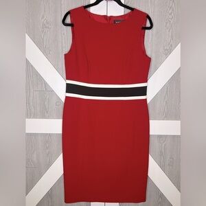 134. Black Label Evan Picone Size 10 Sheath Dress 41”L • 19”PTP